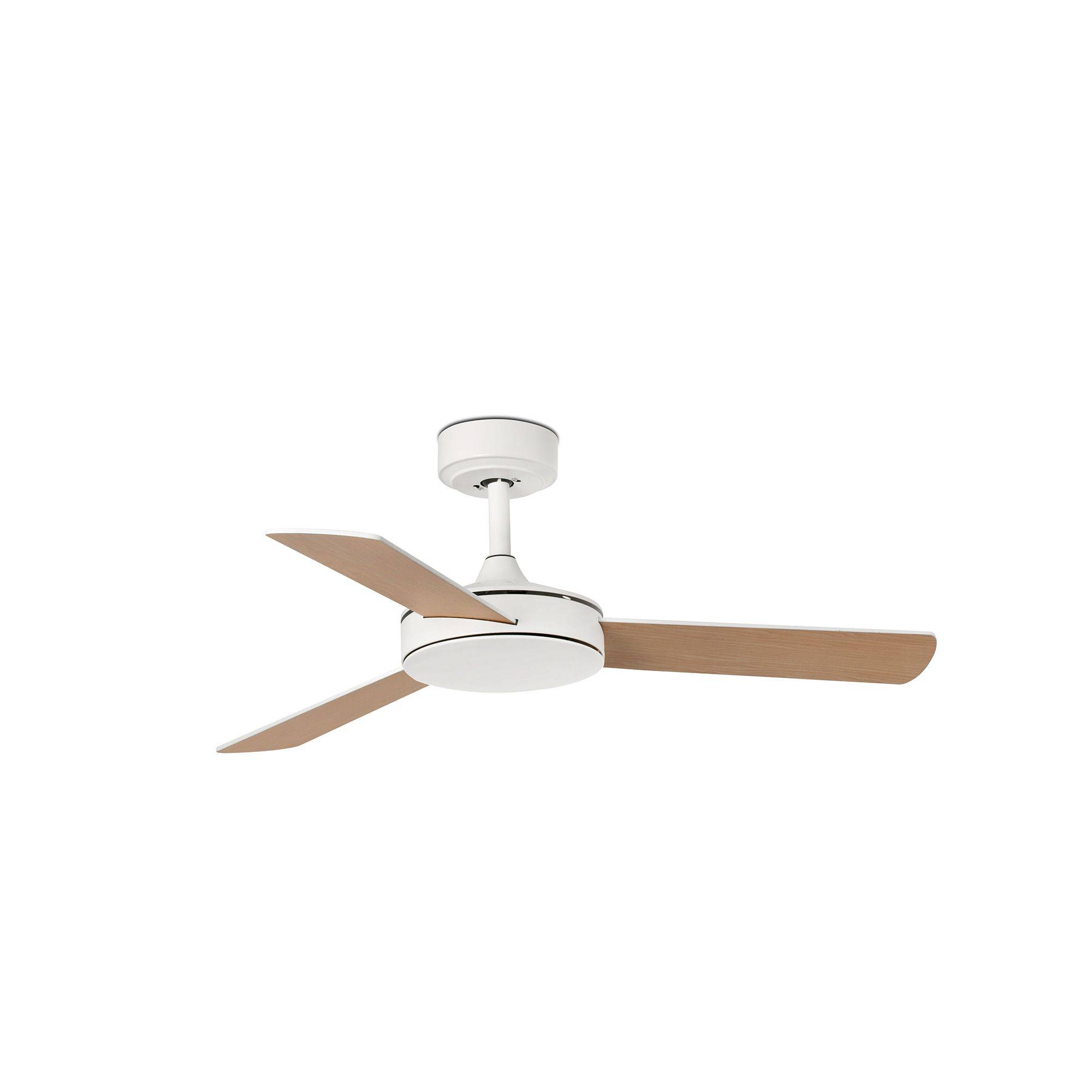 Ventilateur plafond blanc mat acier inox 316L pales erable reversibles 13 m² - Image 2
