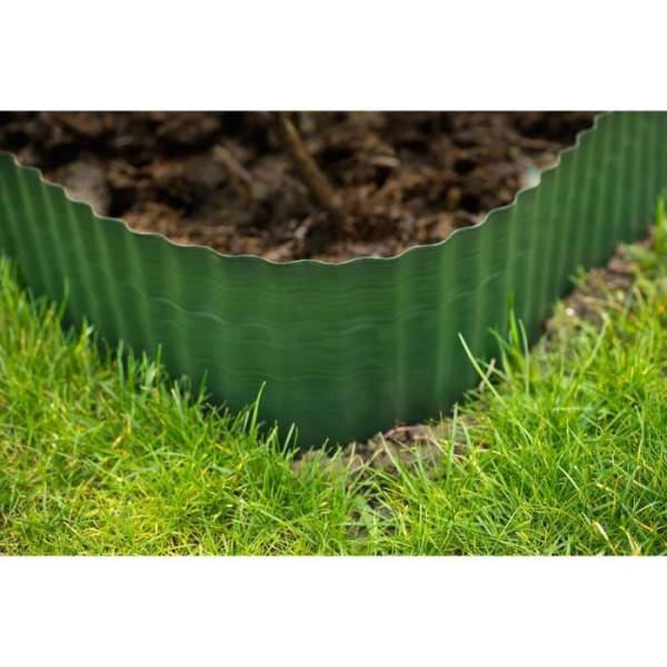 Bordure gazon polyéthylene verte H15 cm x 9 m - NATURE - Image 1