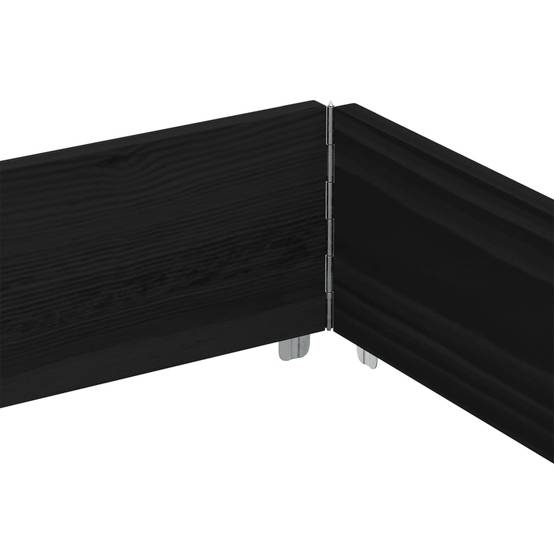 Grand Cadre de Culture Pliant Bas en Pin Massif – Délimitation Potager Modulable et Esthétique – 150x100cm Noir – ComfortXL Outdoor Living - Image 6