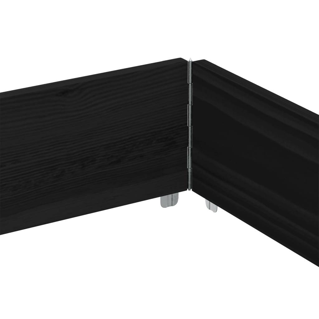Grand Cadre de Culture Pliant Bas en Pin Massif – Délimitation Potager Modulable et Esthétique – 150x100cm Noir – ComfortXL Outdoor Living - Image 6