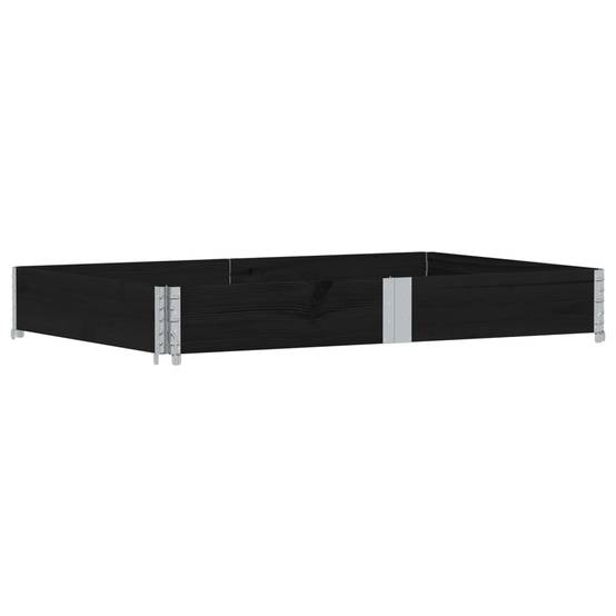 Grand Cadre de Culture Pliant Bas en Pin Massif – Délimitation Potager Modulable et Esthétique – 150x100cm Noir – ComfortXL Outdoor Living - Image 2
