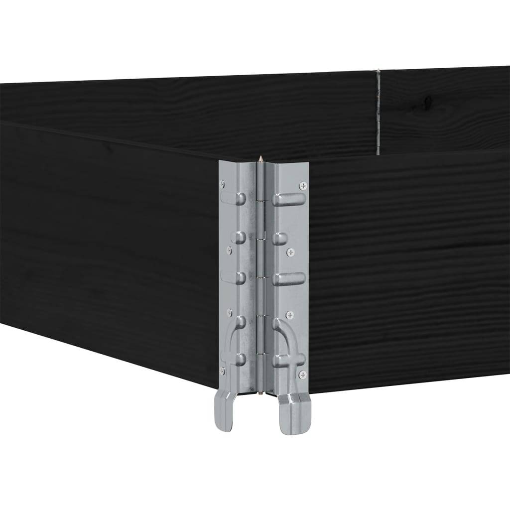 Grand Cadre de Culture Pliant Bas en Pin Massif – Délimitation Potager Modulable et Esthétique – 150x100cm Noir – ComfortXL Outdoor Living - Image 5