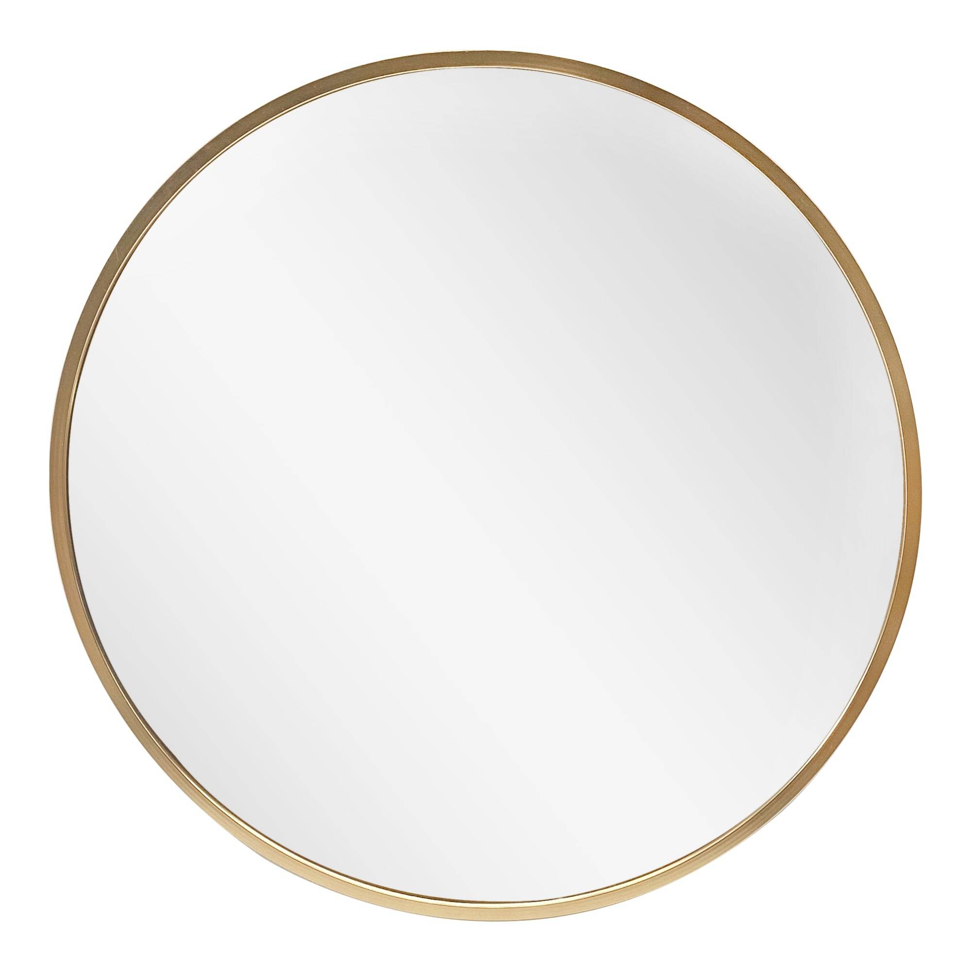 Miroir mural rond diamètre 40 cm doré - Image 2