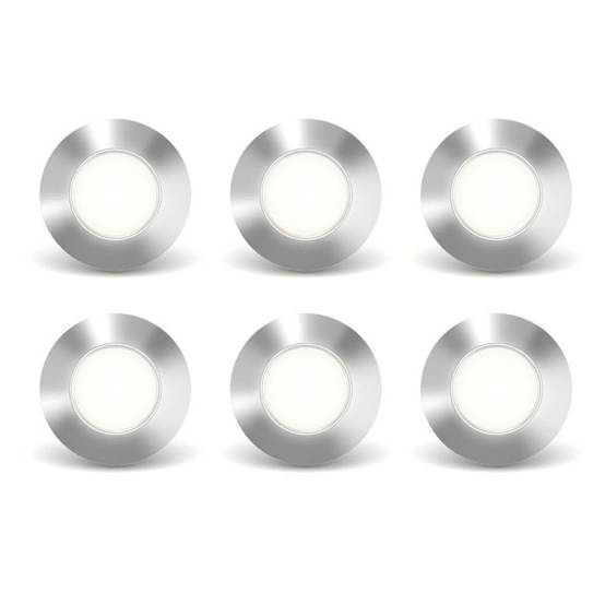 Xanlite - Kit de 6 Spots encastrables extérieur - SPTK6RCW - Image 1