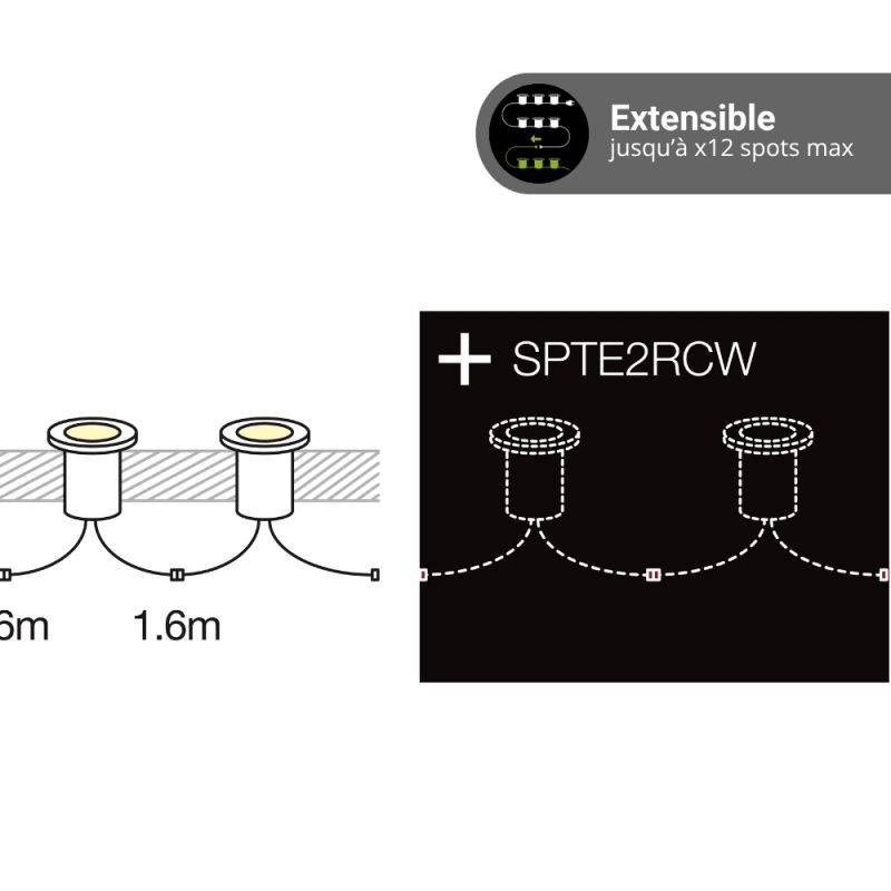 Xanlite - Kit de 6 Spots encastrables extérieur - SPTK6RCW - Image 6
