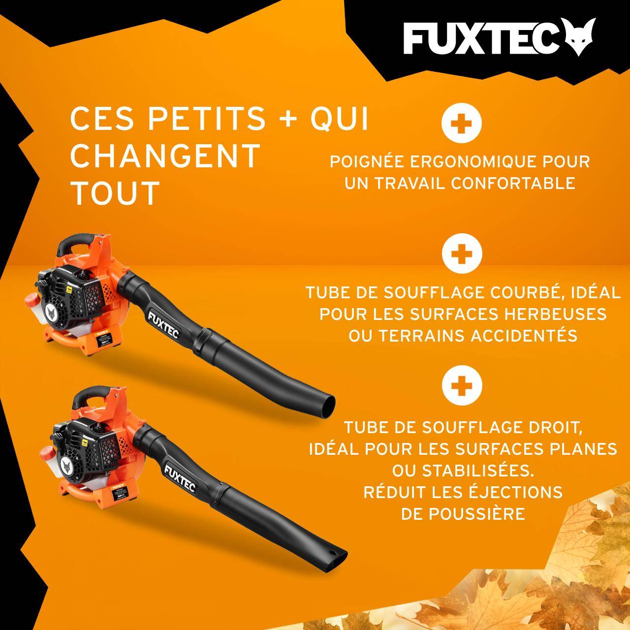 FUXTEC - Souffleur thermique - FUXTEC FX-LB126 - 26cm3 aspiration disponible en option - Image 4