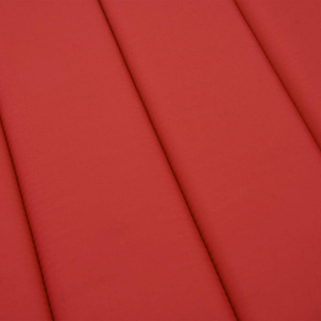 Coussin Bain de soleil | Coussin de chaise longue rouge 186x58x4 cm tissu oxford Maison Chic - Image 6