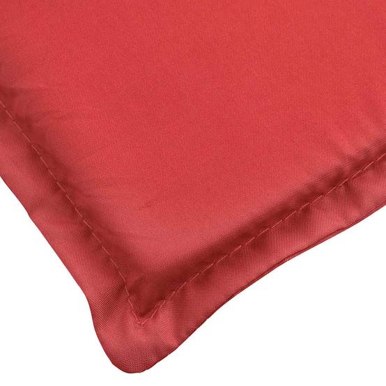 Coussin Bain de soleil | Coussin de chaise longue rouge 186x58x4 cm tissu oxford Maison Chic - Image 8