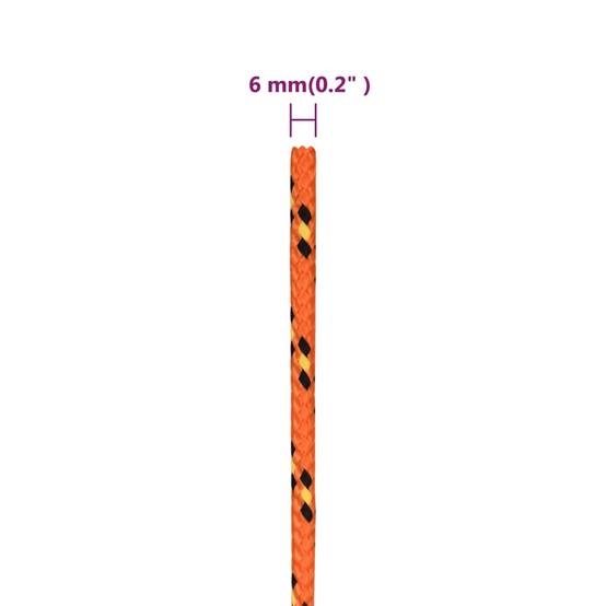 Corde de bateau Orange 6 mm 100 m Polypropylène Maison Chic - Image 6