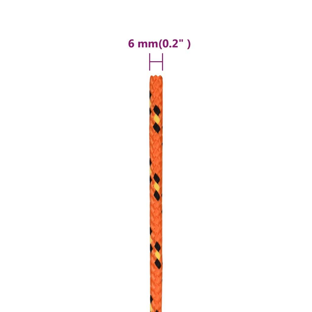 Corde de bateau Orange 6 mm 100 m Polypropylène Maison Chic - Image 6
