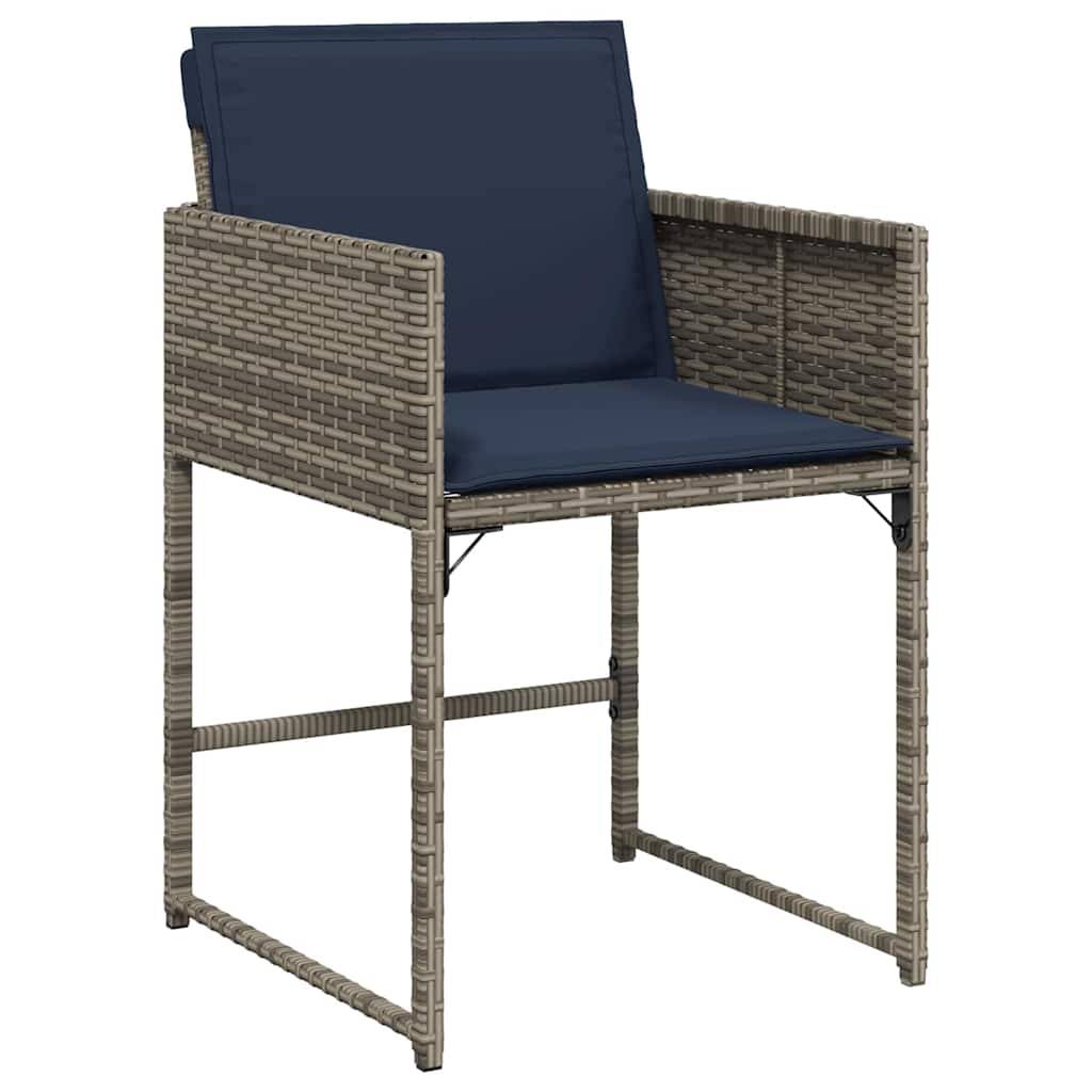 Ensemble de salle à manger pour jardin 5 pcs | Mobilier d'extérieur Gris polyrotin Maison Chic - Image 6