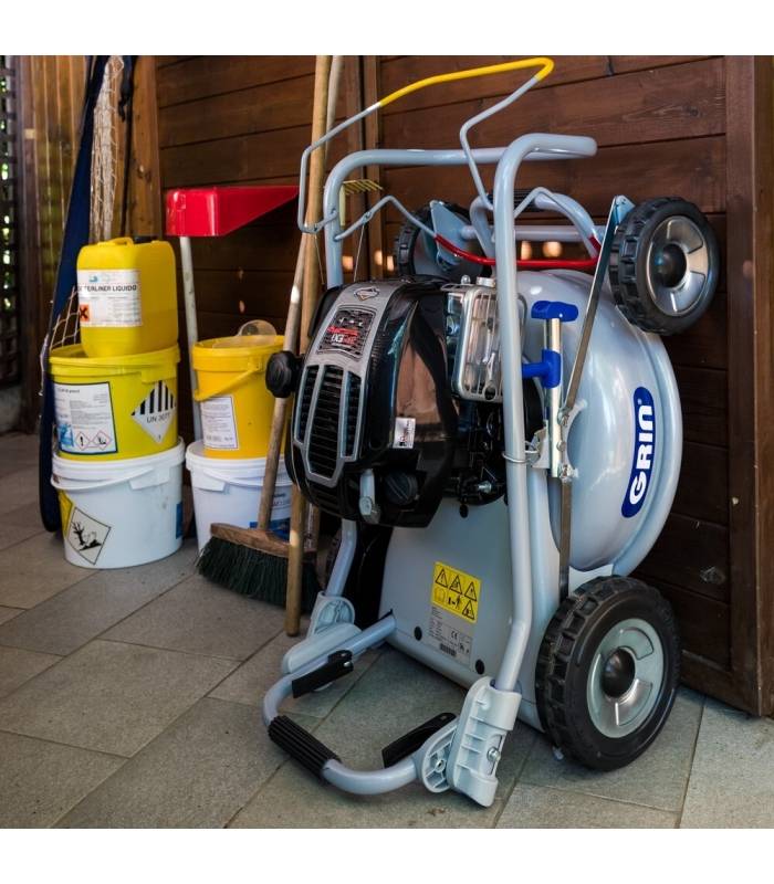 Grin - Tondeuse thermique tractée, moteur 163cm3 Briggs Stratton, Mulching avancé, 1200m2 - GRIN HM46A - Image 7