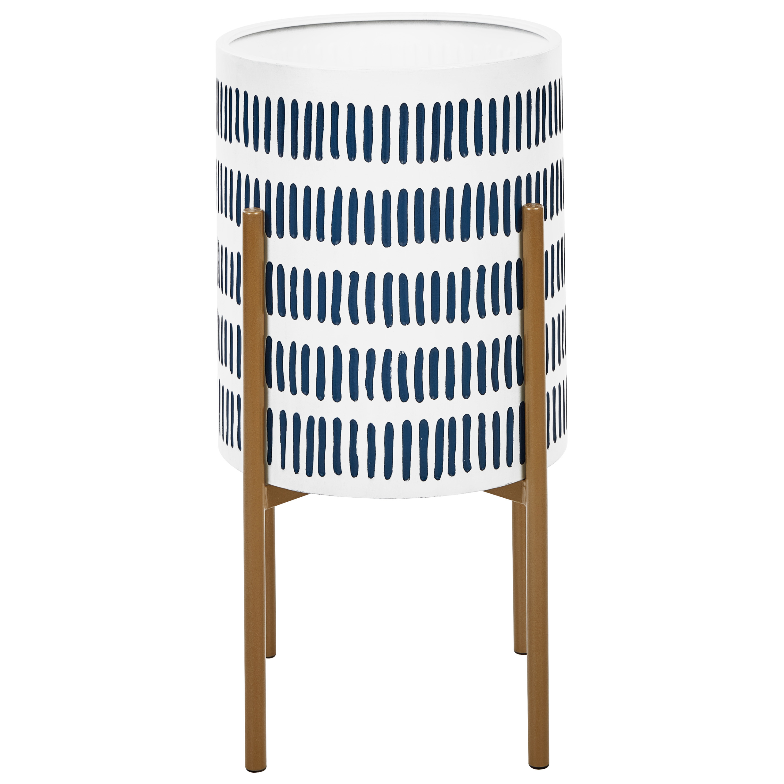 Beliani - Cache-pot d'intérieur Métal Blanc NEMOROSA - Beliani - Image 1