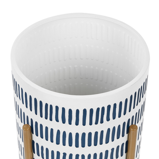 Beliani - Cache-pot d'intérieur Métal Blanc NEMOROSA - Beliani - Image 4