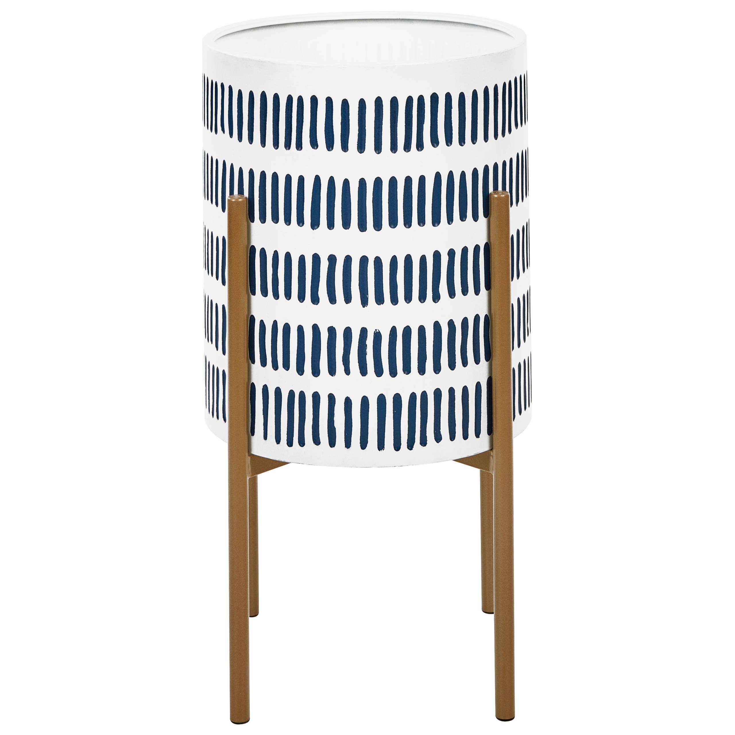 Beliani - Cache-pot d'intérieur Métal Blanc NEMOROSA - Beliani - Image 2