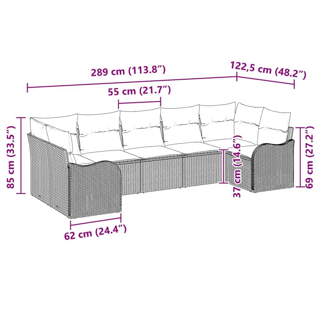 ComfortXL - Ensemble canapé extérieur 7 pcs en Poly rotin design modulable Noir – ComfortXL Outdoor Living - Image 4