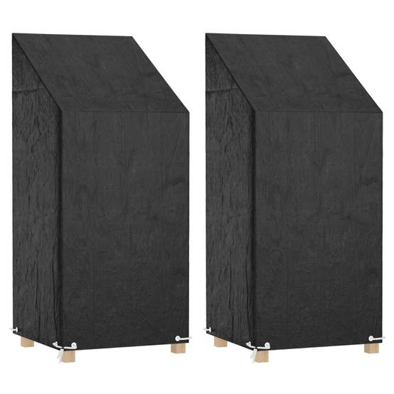 PANGIVO - Housses de chaise de jardin polyéthylène noir 65 x 65 x 110/150 cm - PANGIVO - Image 1
