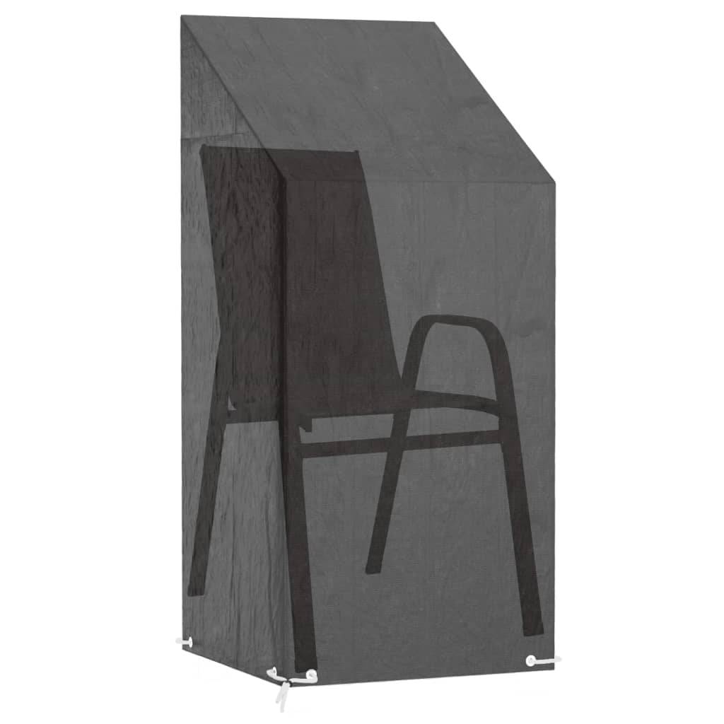 PANGIVO - Housses de chaise de jardin polyéthylène noir 65 x 65 x 110/150 cm - PANGIVO - Image 5