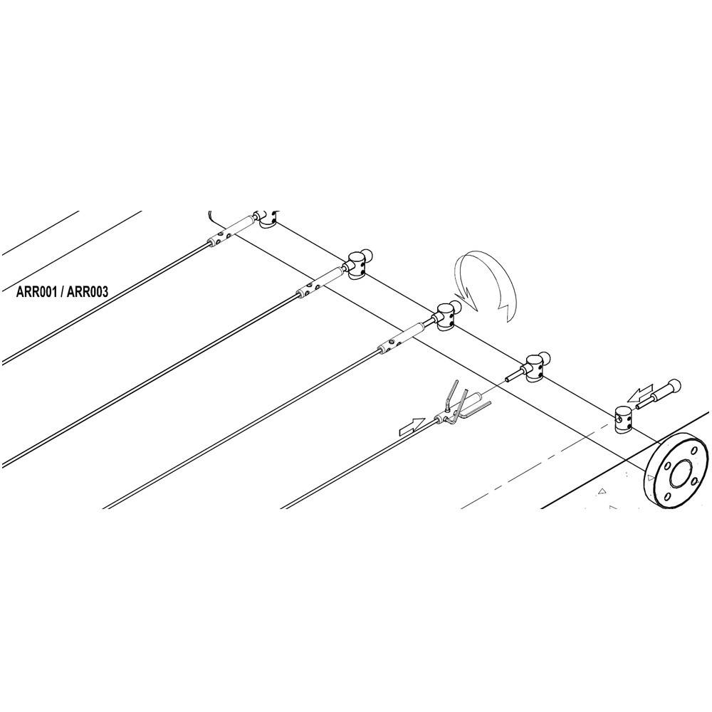 Decklinea - Kit tendeur cables sur poteau garde corps inox (5 pièces) - Image 3