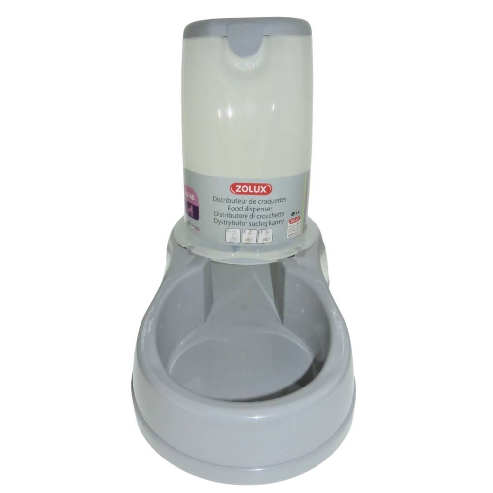 Distributeur de croquettes 6.5 kg, bleu en plastique, pour chien - Image 5