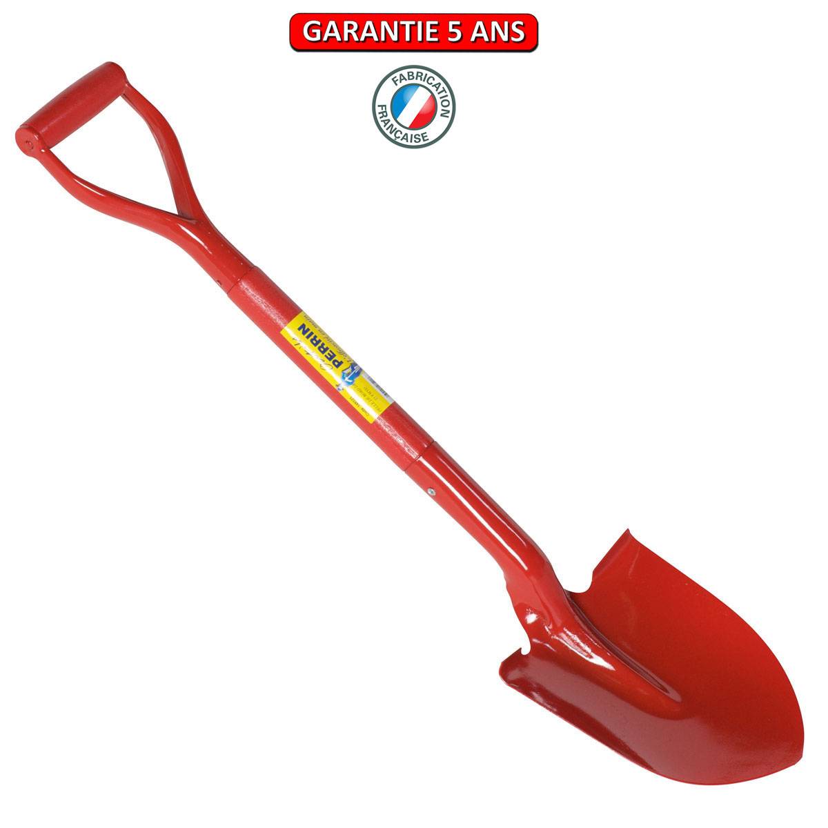 Outils Perrin - Pelle de bord avec manche poignée YD - 24 cm - Rouge Outils Perrin