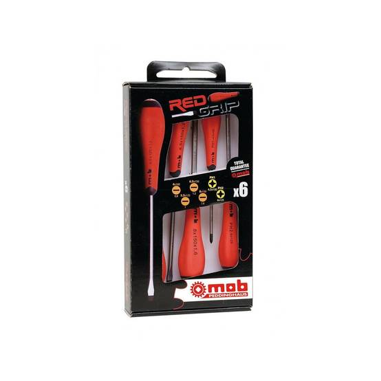Jeu de 6 tournevis Redgrip fente + phillips MOB - Image 2