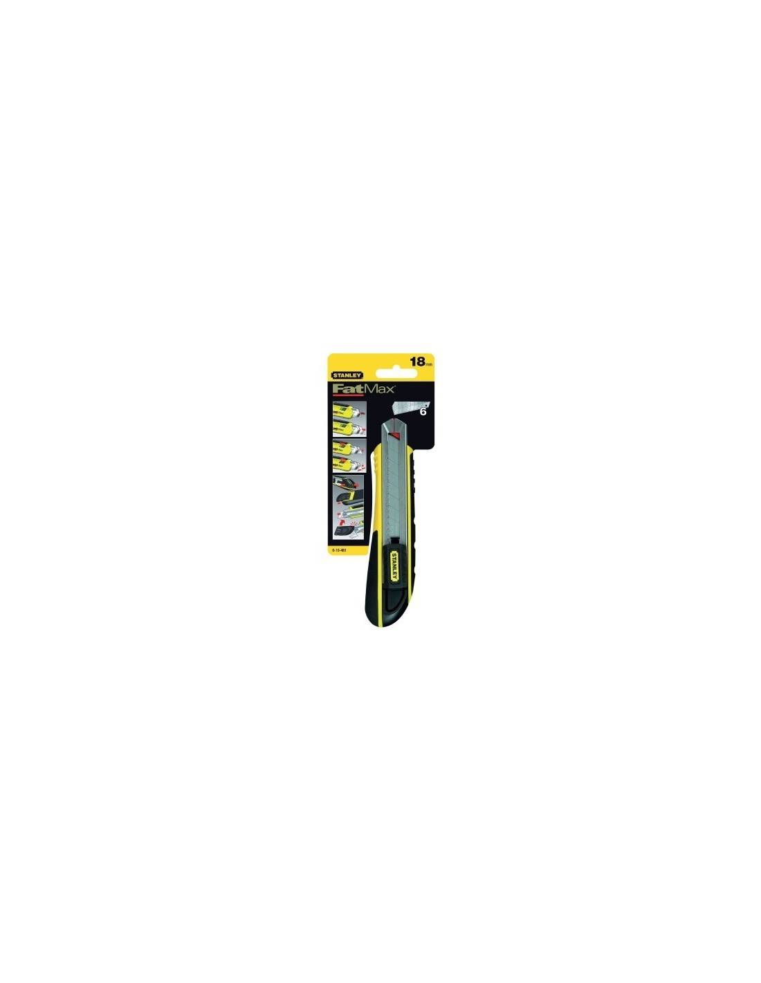 stanley - Stanley Coupe Fatmax 18mm Cutter Lame Sécable 18mm Robuste Fatmax - Stanley - Image 1