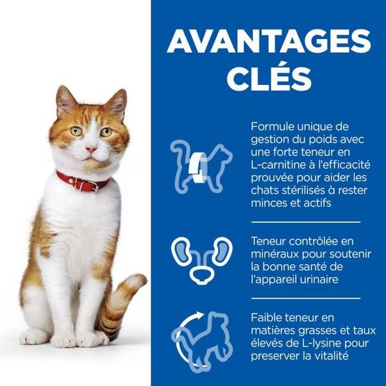 CROQUETTES CHAT SCIENCE PLAN STERILISED YOUNG ADULT POULET - HILL'S 3 kg - Image 3
