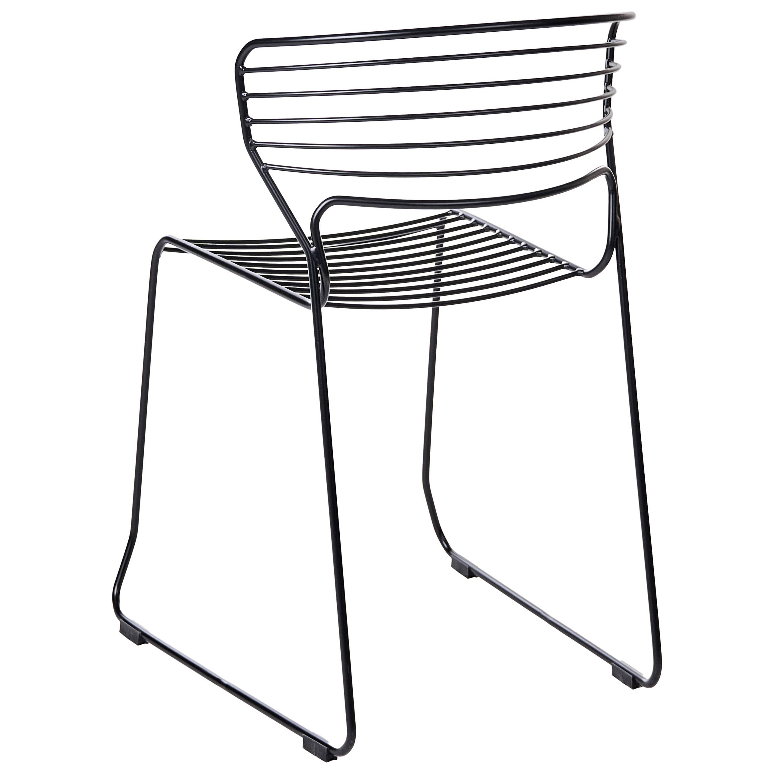 Beliani - Chaise de jardin Acier Noir PISTOIA - 54x51x80- Beliani - Image 5