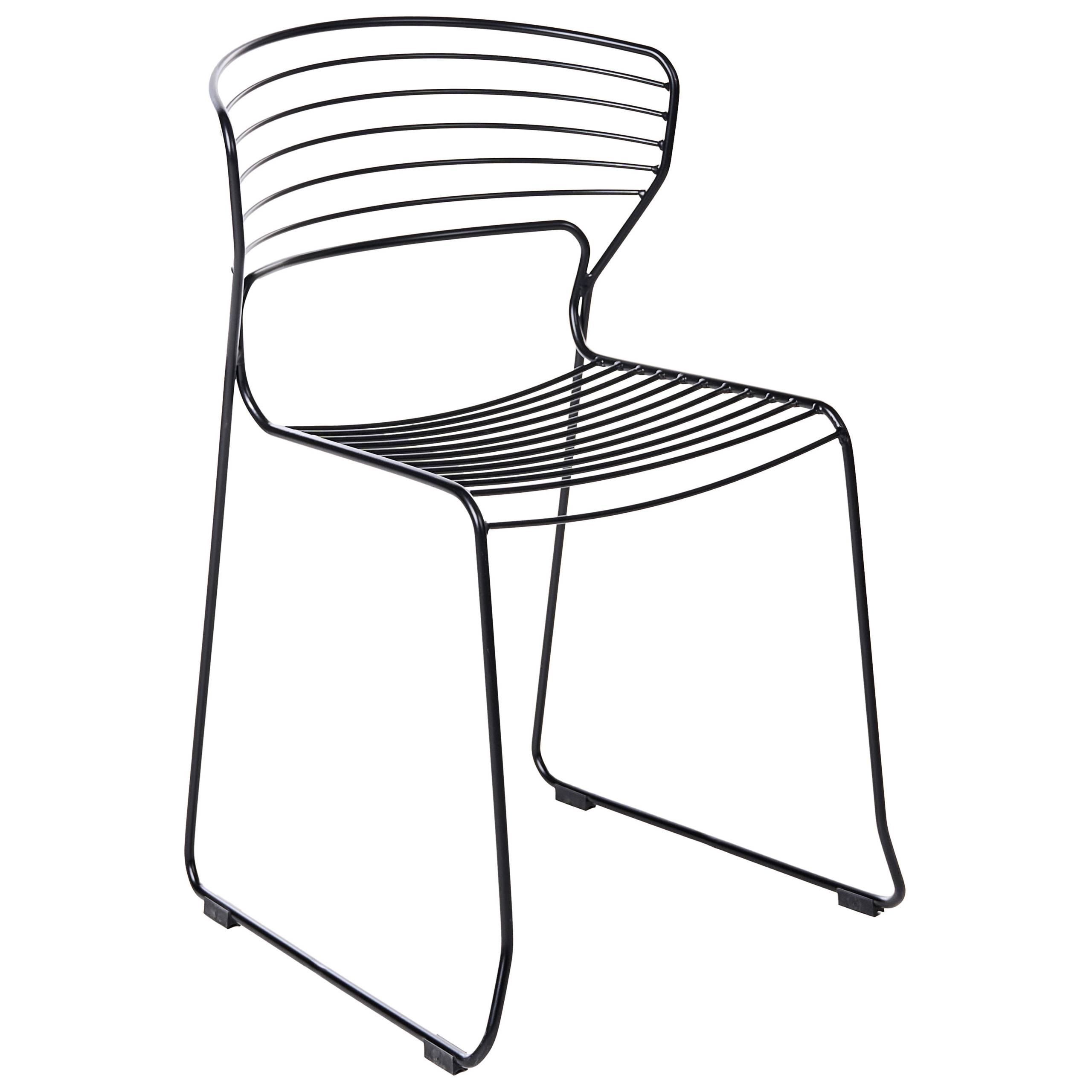 Beliani - Chaise de jardin Acier Noir PISTOIA - 54x51x80- Beliani - Image 3