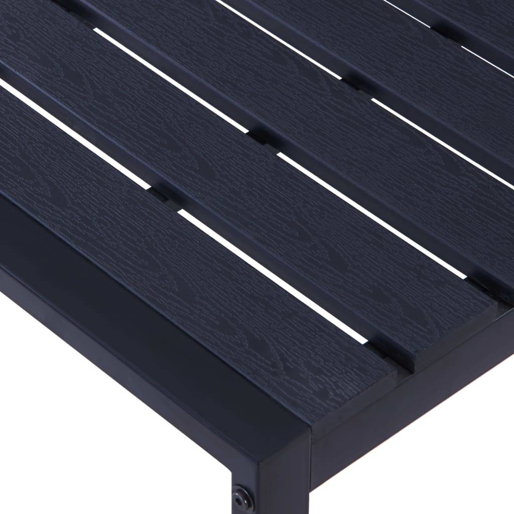 ComfortXL - Grand Banc Extérieur Design Contemporain Fer et PS Entretien Facile Noir 180 cm – ComfortXL Outdoor Living - Image 4