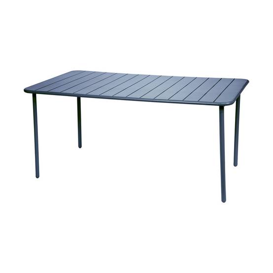 sweeek - Table de jardin métal + 6 assises bleu marine Amélia | sweeek - Image 6