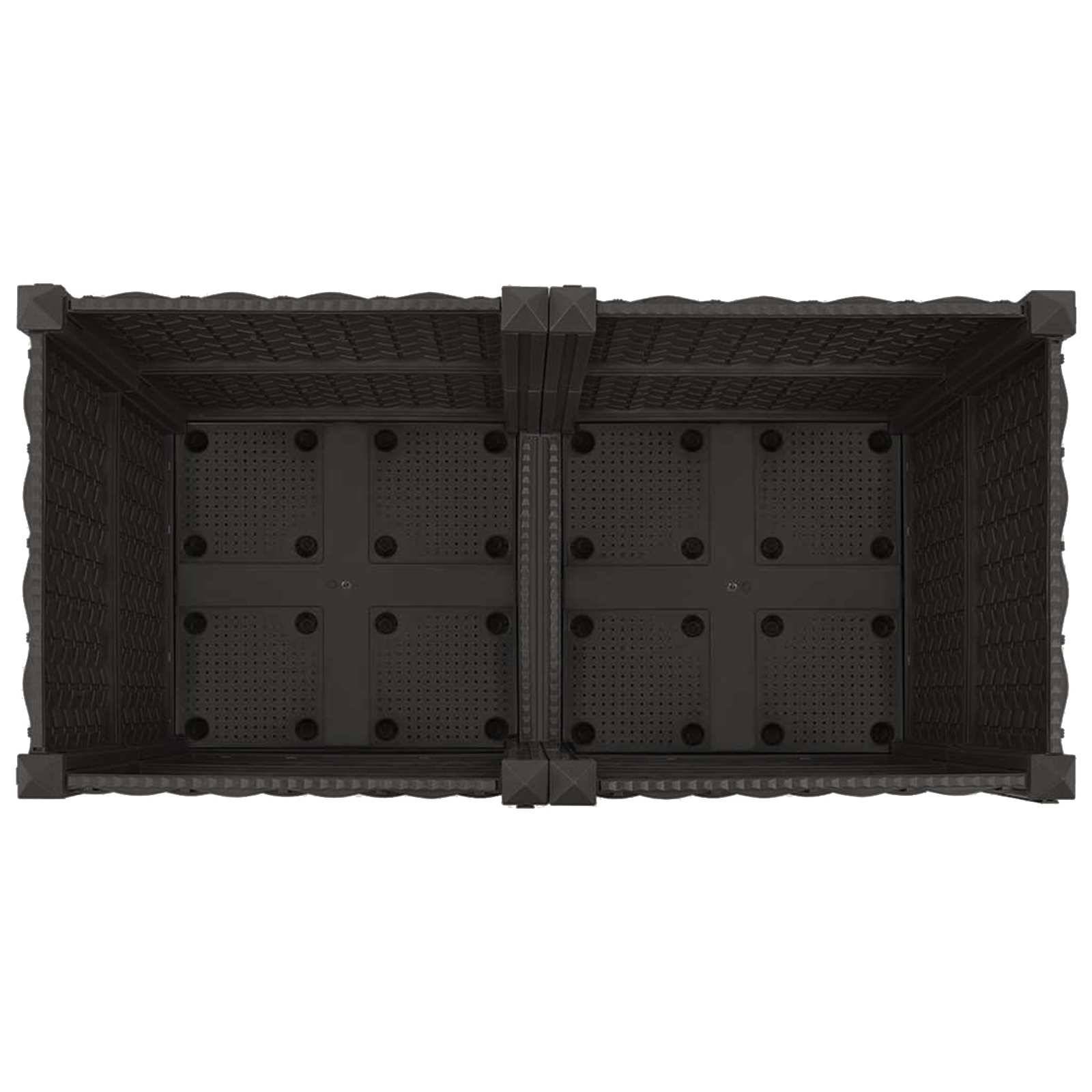Jardinière polypropylène noir 80 x 40 x 44 cm - PANGIVO - Image 5