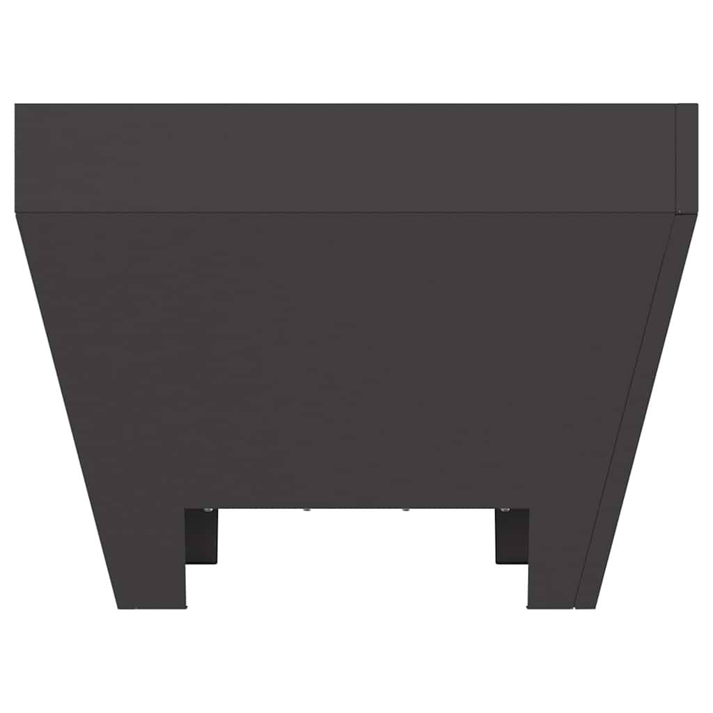 ComfortXL - Brasero carré foyer extérieur en acier pour jardin terrasse 50x38 cm Noir – ComfortXL Outdoor Living - Image 9