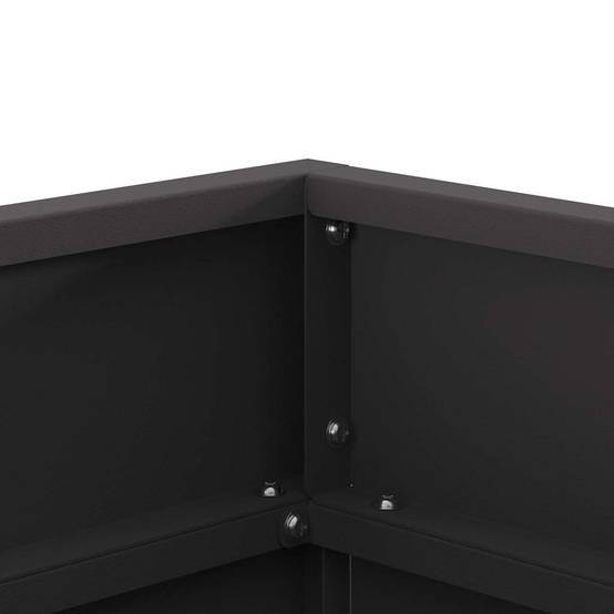 ComfortXL - Brasero carré foyer extérieur en acier pour jardin terrasse 50x38 cm Noir – ComfortXL Outdoor Living - Image 7