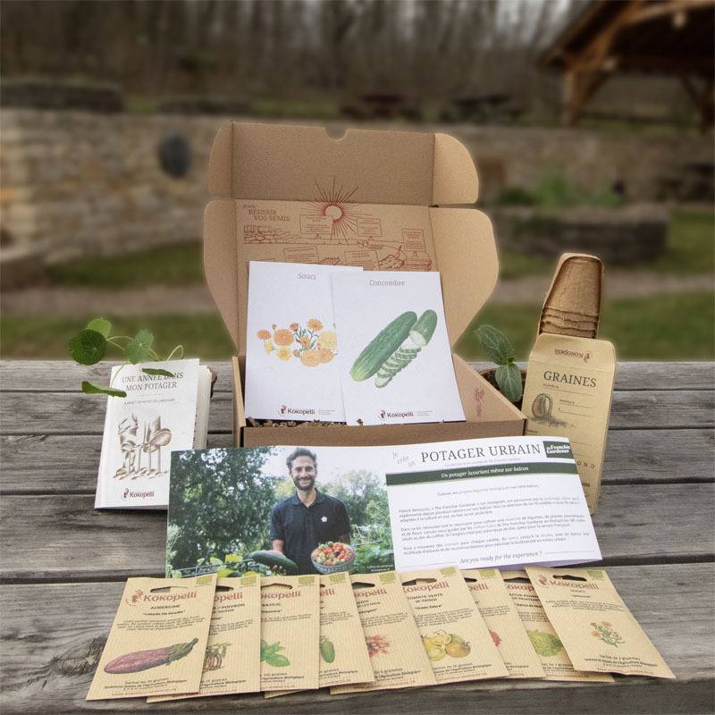 Box de graines bio Potager Urbain- Association Kokopelli - Image 1