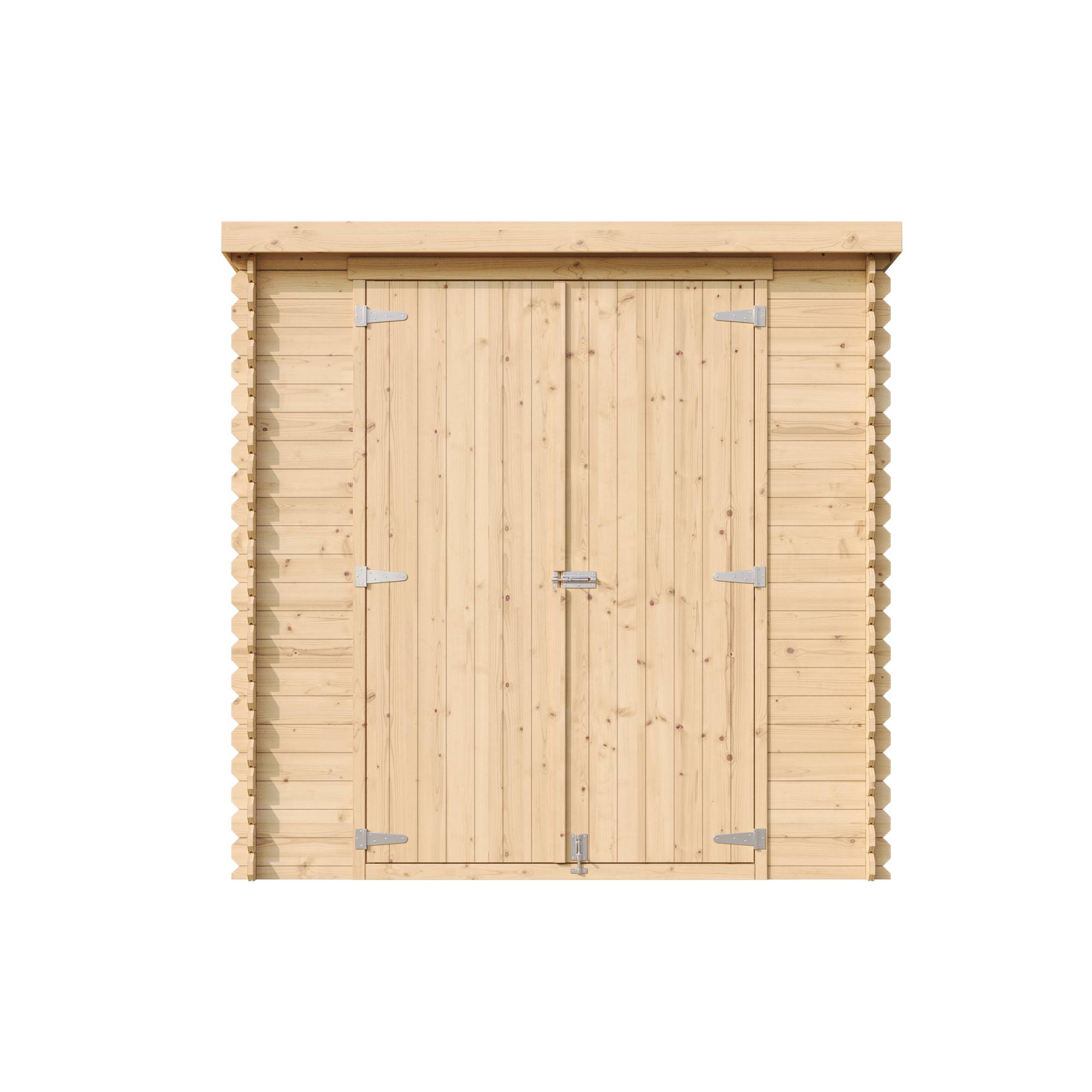 Timbela - Abri de Jardin en Bois - 142x204xH200 cm / 2.22 m² - 19 mm d’épaisseur - Timbela M311C1 - Image 2