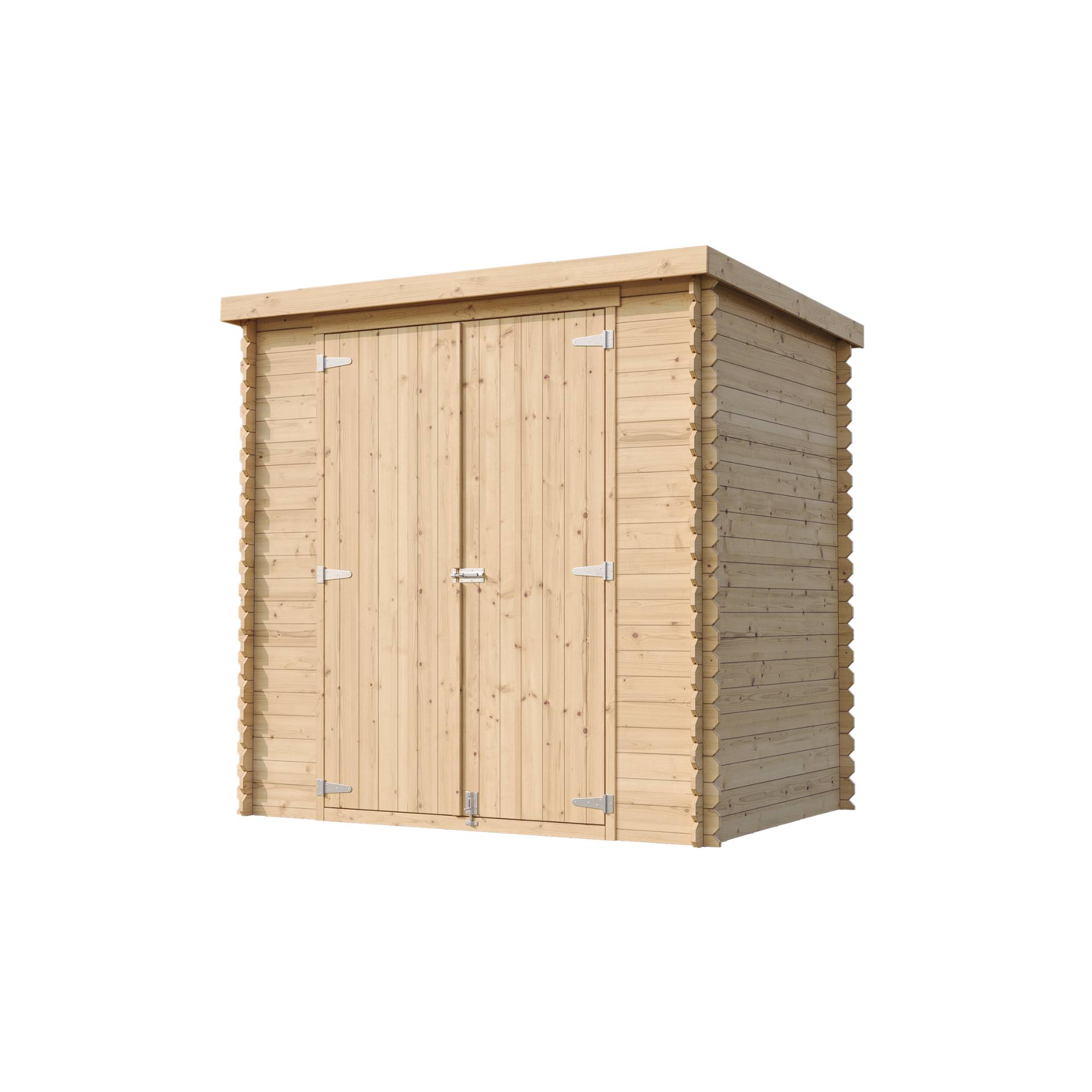 Timbela - Abri de Jardin en Bois - 142x204xH200 cm / 2.22 m² - 19 mm d’épaisseur - Timbela M311C1 - Image 4