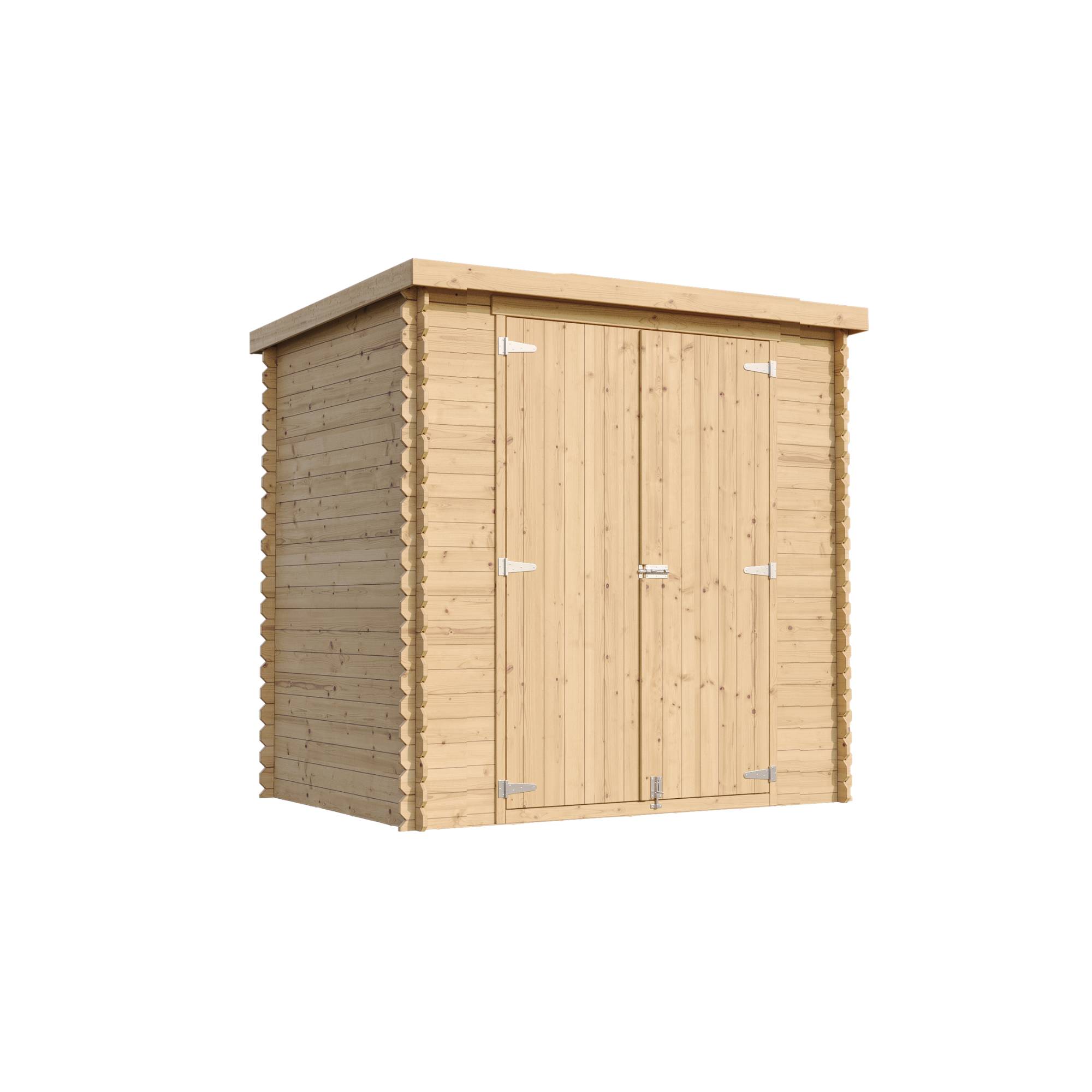 Timbela - Abri de Jardin en Bois - 142x204xH200 cm / 2.22 m² - 19 mm d’épaisseur - Timbela M311C1 - Image 3