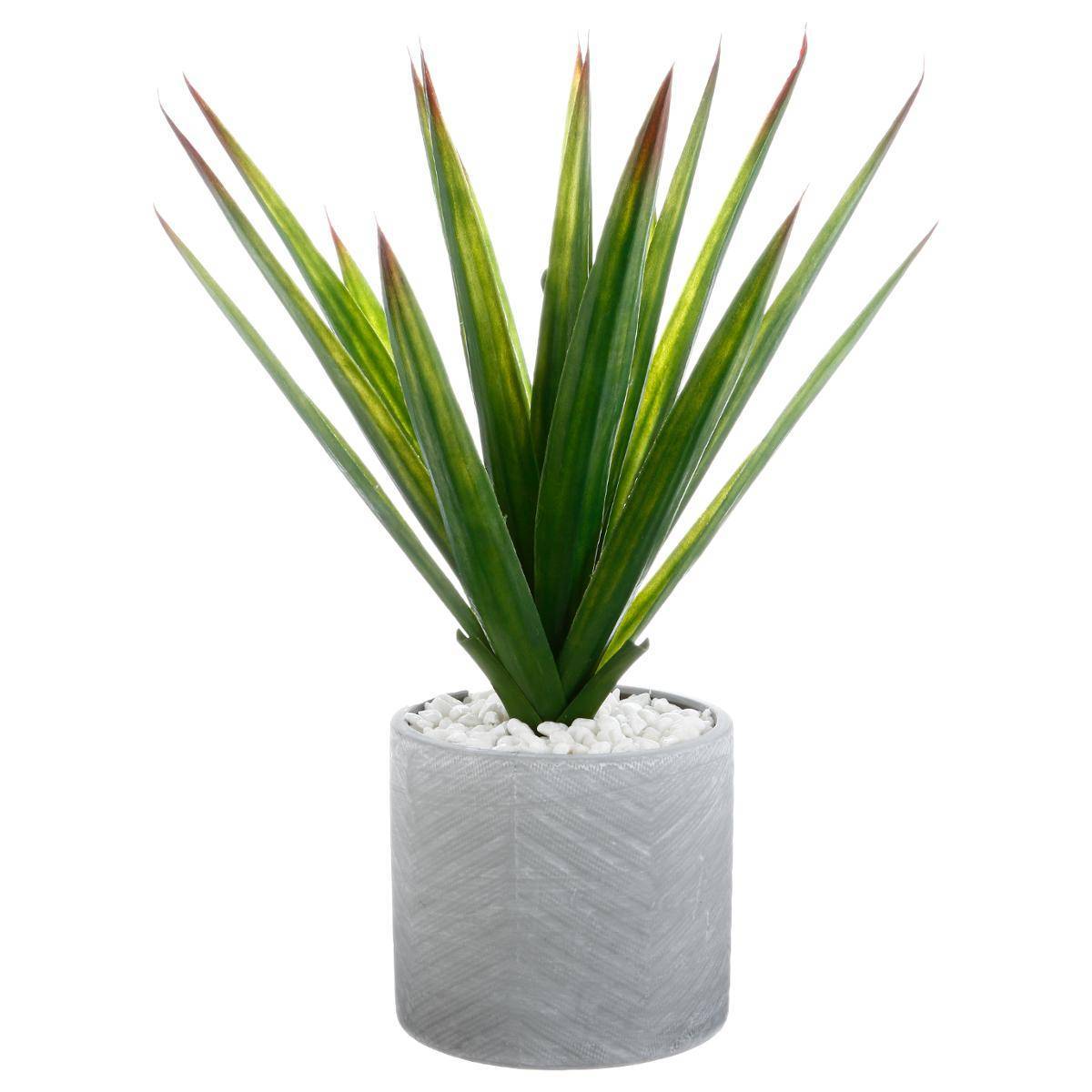 Atmosphera - Aloe vera artificiel pot céramique H48cm - Atmosphera Créateur d'intérieur - Image 1