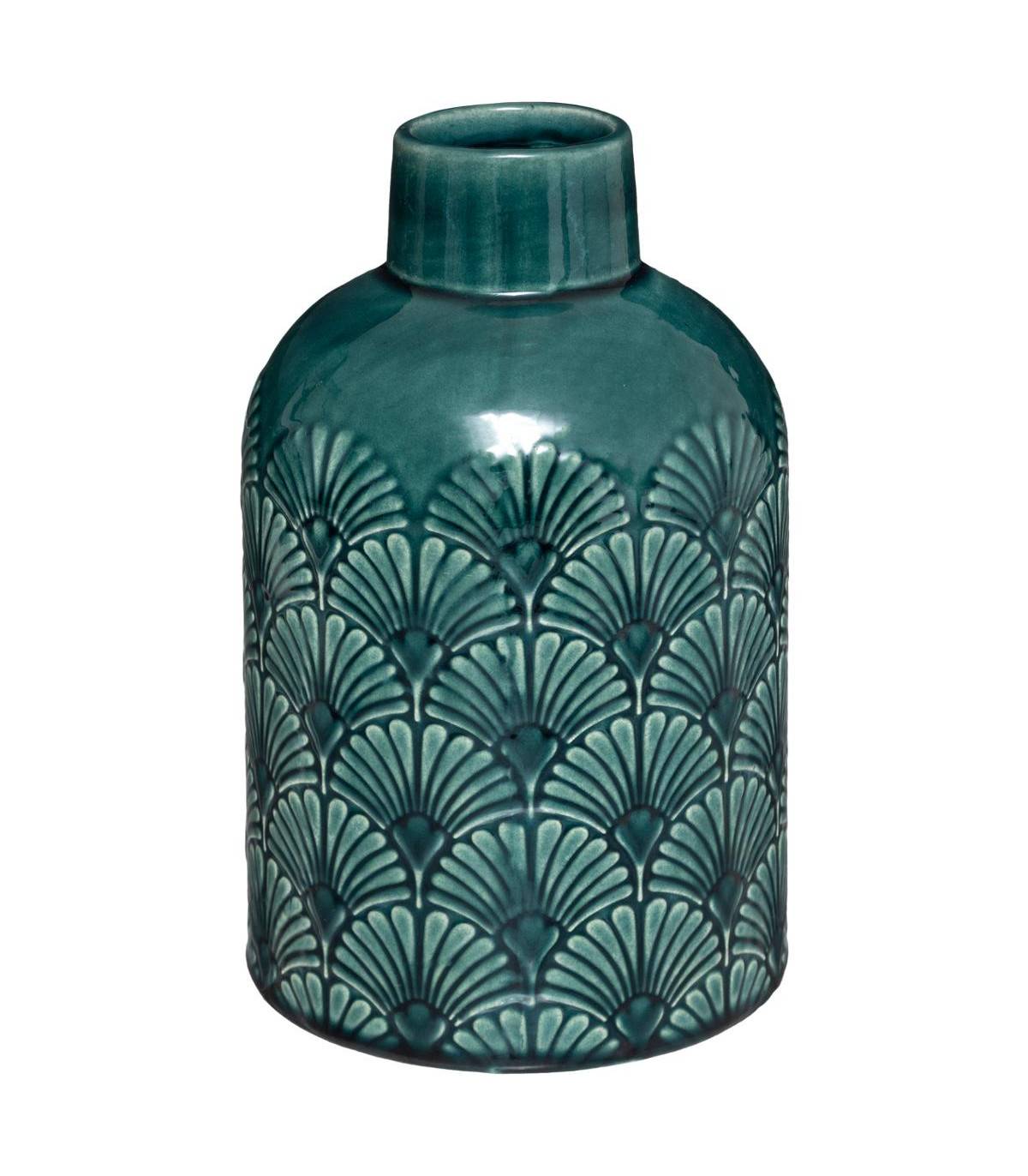 Vase en Céramique décor en relief H 21,7 cm - Image 1