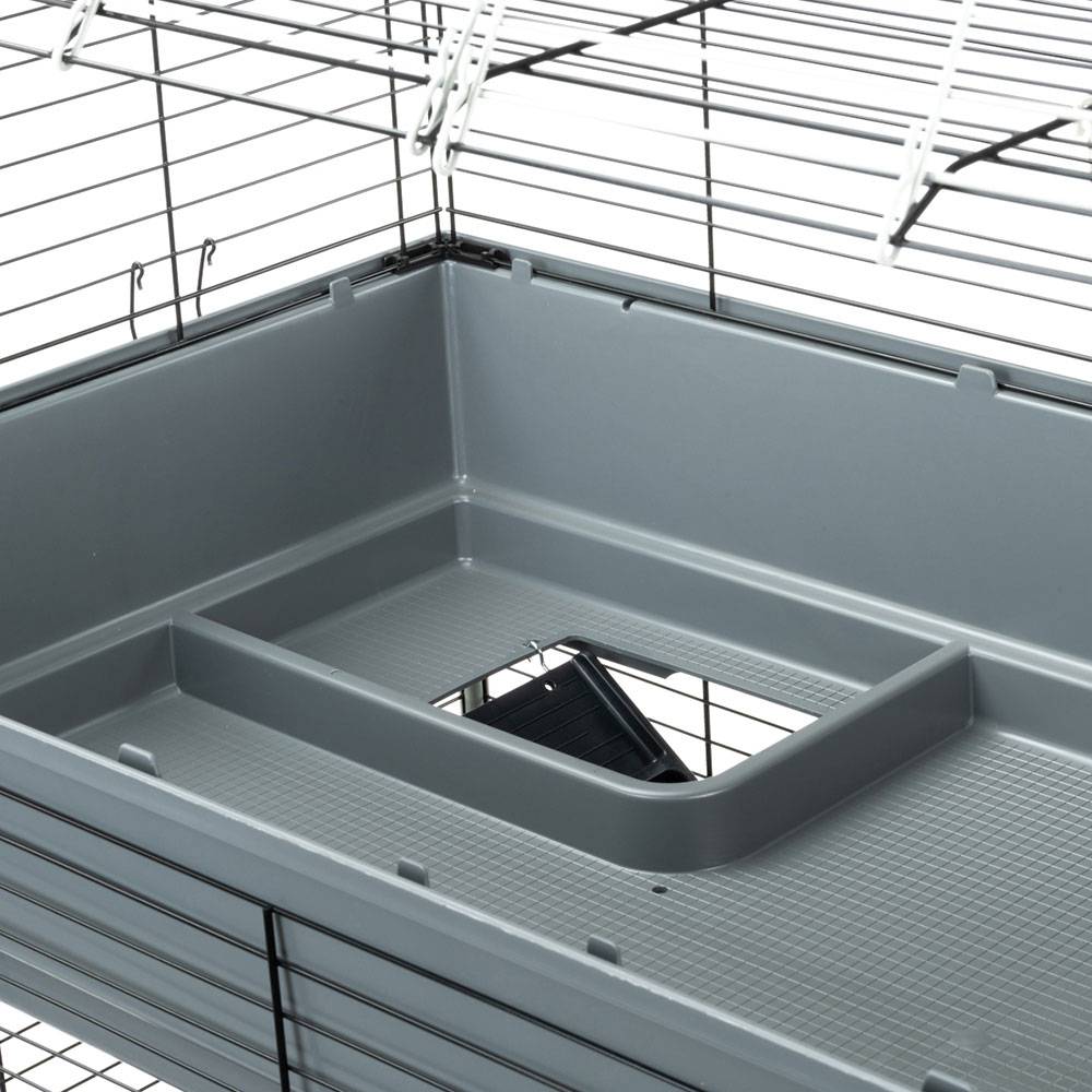 Ferplast - Cage Trois étages pour Lapins RABBIT 120 TRIS, Face avant Ouvrable, Support et Accessoires inclus - Image 7