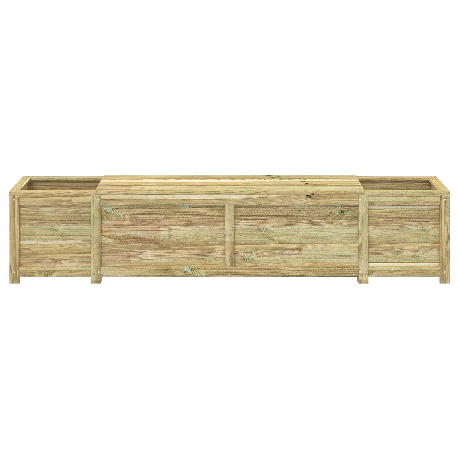 Vidaxl - Banc de jardin avec jardinière Bois de pin imprégné vidaXL 42042676 - Image 4