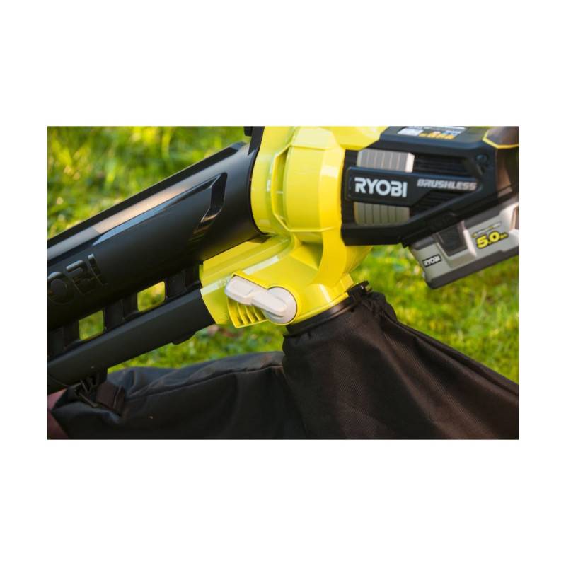 Ryobi - Pack RYOBI Souffleur aspiro-broyeur 18V One+ Brushless OBV18 - 1 batterie 5.0Ah - 1 chargeur rapide 2.0Ah RC18120-150 - Image 7