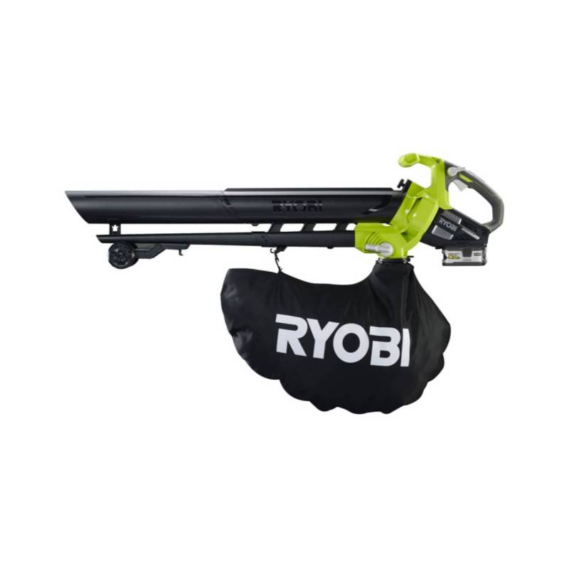 Ryobi - Pack RYOBI Souffleur aspiro-broyeur 18V One+ Brushless OBV18 - 1 batterie 5.0Ah - 1 chargeur rapide 2.0Ah RC18120-150 - Image 2