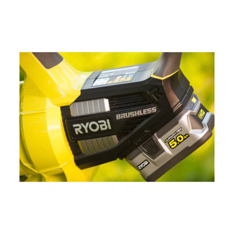 Ryobi - Pack RYOBI Souffleur aspiro-broyeur 18V One+ Brushless OBV18 - 1 batterie 5.0Ah - 1 chargeur rapide 2.0Ah RC18120-150 - Image 8