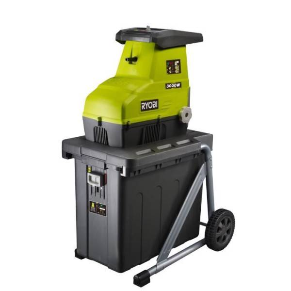 RYOBI - Broyeur de végétaux 3000 W - broyage par cylindre - silencieux - capacité broyage 45 mm - bac collecteur 55 L - RSH30 - Image 1