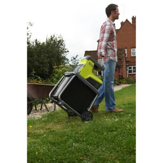 RYOBI - Broyeur de végétaux 3000 W - broyage par cylindre - silencieux - capacité broyage 45 mm - bac collecteur 55 L - RSH30 - Image 4