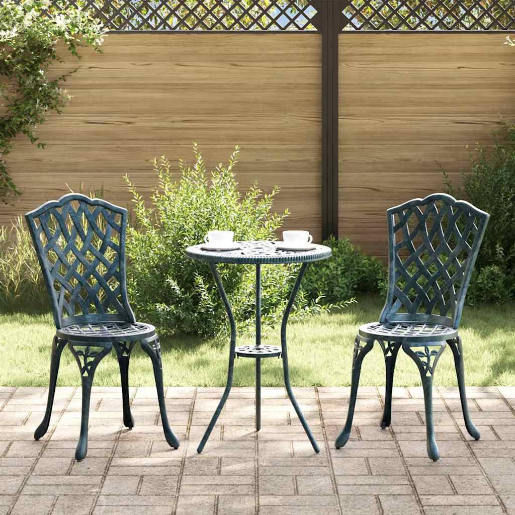 Chaise de jardin aluminium vert 39 x 40 x 87 cm - PANGIVO