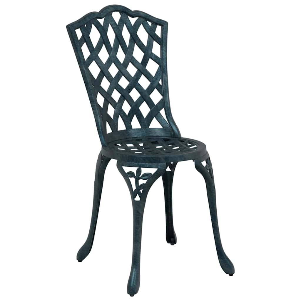 Chaise de jardin aluminium vert 39 x 40 x 87 cm - PANGIVO - Image 3